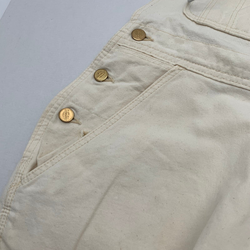 【中古品】【メンズ】 DICKIES ディッキーズ OVERALL オーバーオール NATURAL/SIZE:不明 ※シミ有 158-260912-io-30-fuzh カラー：ナチュラル 万代Net店