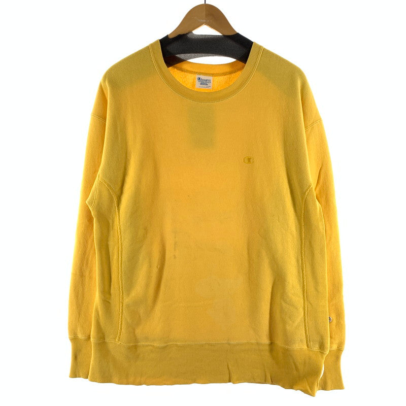 【中古品】【メンズ】 CHAMPION チャンピオン REVERSE WEAVE SWEAT リバースウィーブスウェット トップス ブランド 古着 145-260922-gm-11-fuzh サイズ：M カラー：イエロー 万代Net店