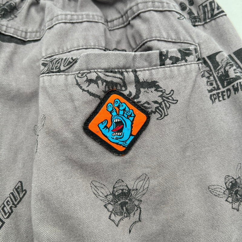 【中古品】【メンズ】 SANTACRUZ サンタクルーズ SKATE PANTS スケート パンツ 長ズボン GREY/SIZE:L ※毛玉あり 153-260912-io-31-fuzh カラー：グレー 万代Net店