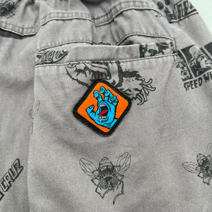 【中古品】【メンズ】 SANTACRUZ サンタクルーズ SKATE PANTS スケート パンツ 長ズボン GREY/SIZE:L ※毛玉あり 153-260912-io-31-fuzh カラー：グレー 万代Net店