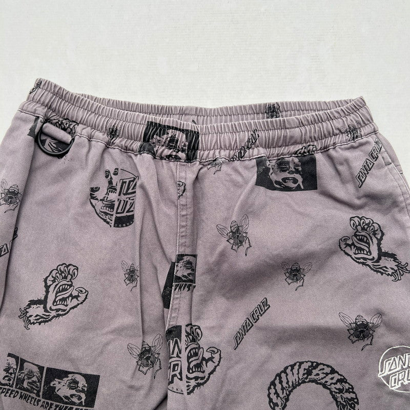 【中古品】【メンズ】 SANTACRUZ サンタクルーズ SKATE PANTS スケート パンツ 長ズボン GREY/SIZE:L ※毛玉あり 153-260912-io-31-fuzh カラー：グレー 万代Net店