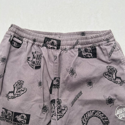 【中古品】【メンズ】 SANTACRUZ サンタクルーズ SKATE PANTS スケート パンツ 長ズボン GREY/SIZE:L ※毛玉あり 153-260912-io-31-fuzh カラー：グレー 万代Net店