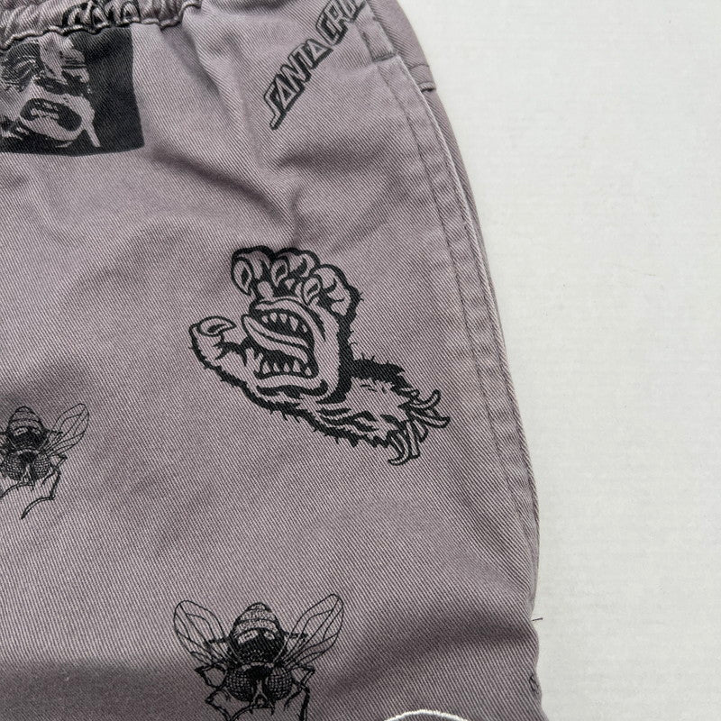 【中古品】【メンズ】 SANTACRUZ サンタクルーズ SKATE PANTS スケート パンツ 長ズボン GREY/SIZE:L ※毛玉あり 153-260912-io-31-fuzh カラー：グレー 万代Net店