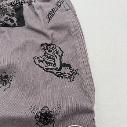 【中古品】【メンズ】 SANTACRUZ サンタクルーズ SKATE PANTS スケート パンツ 長ズボン GREY/SIZE:L ※毛玉あり 153-260912-io-31-fuzh カラー：グレー 万代Net店