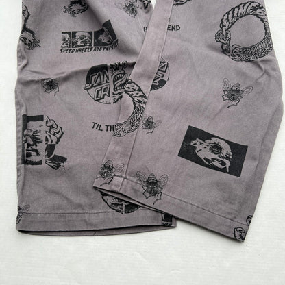 【中古品】【メンズ】 SANTACRUZ サンタクルーズ SKATE PANTS スケート パンツ 長ズボン GREY/SIZE:L ※毛玉あり 153-260912-io-31-fuzh カラー：グレー 万代Net店