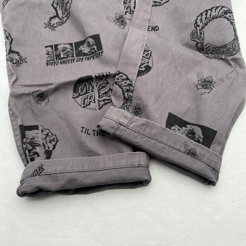 【中古品】【メンズ】 SANTACRUZ サンタクルーズ SKATE PANTS スケート パンツ 長ズボン GREY/SIZE:L ※毛玉あり 153-260912-io-31-fuzh カラー：グレー 万代Net店