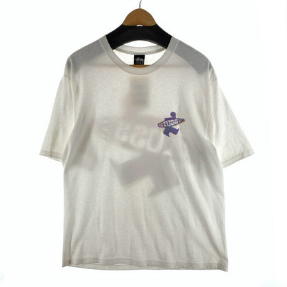 【中古品】【メンズ】 STUSSY ステューシー DOT SURFMAN TEE 半袖Tシャツ カットソー ブランド 古着 142-260921-gm-02-fuzh サイズ：L カラー：ホワイト 万代Net店