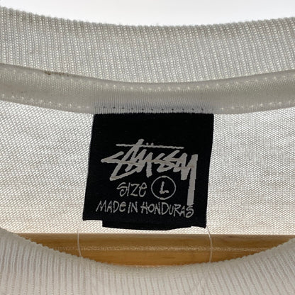 【中古品】【メンズ】 STUSSY ステューシー DOT SURFMAN TEE 半袖Tシャツ カットソー ブランド 古着 142-260921-gm-02-fuzh サイズ：L カラー：ホワイト 万代Net店