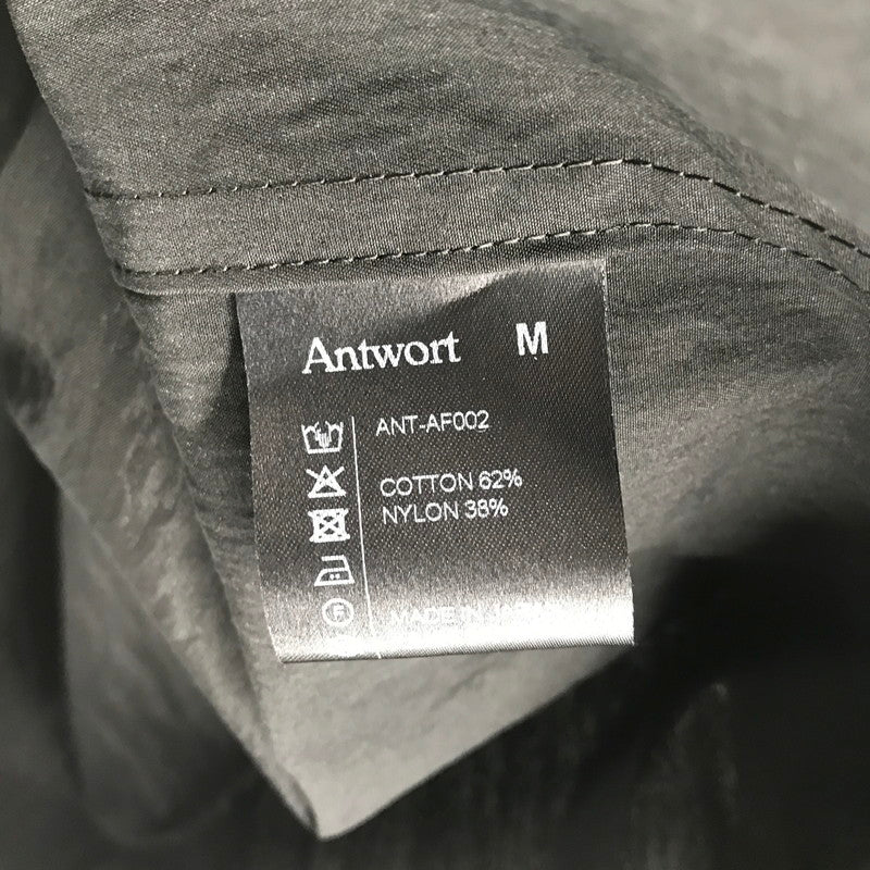 【中古品】【メンズ】 ANTWORT×AND FATHER アントヴォルト アンド ファザー ANT-AF0002 26SS NYLON SHIRT JACKET カラーBLACK SIZE:M 140-260911-ky-04-fuzh 万代Net店