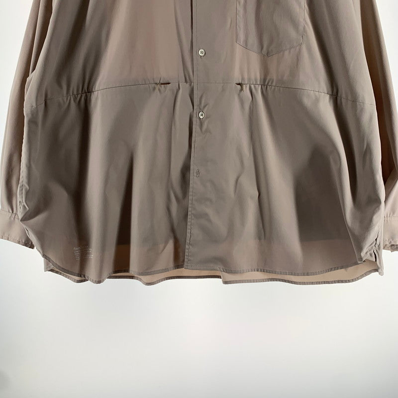 【中古品】【メンズ】 FRESHSERVICE フレッシュサービス FSC241-50095 STRETCH MATTE TAFFETA REGULAR COLLAR SHIRT BEIGE/SIZE:ONE 長袖シャツ ※汚れ(首回り.前右見頃).使用感有 140-260912-io-03-fuzh カラー：ベージュ 万代Net店