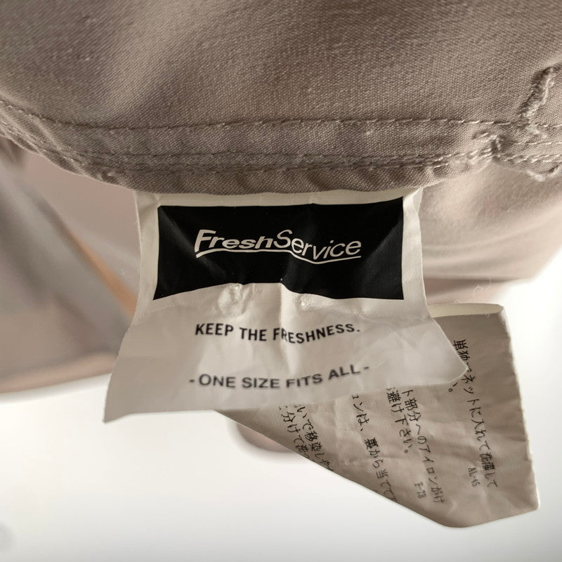 【中古品】【メンズ】 FRESHSERVICE フレッシュサービス FSC241-50095 STRETCH MATTE TAFFETA REGULAR COLLAR SHIRT BEIGE/SIZE:ONE 長袖シャツ ※汚れ(首回り.前右見頃).使用感有 140-260912-io-03-fuzh カラー：ベージュ 万代Net店