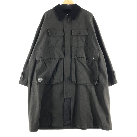 【中古品】【メンズ】 FRESHSERVICE フレッシュサービス FSW-20-CT_13 GLENCHECK FIELD COAT グレンチェックフィールドコート カラーBROWN CHECK/SIZE:M　 140-260911-ky-05-fuzh 万代Net店