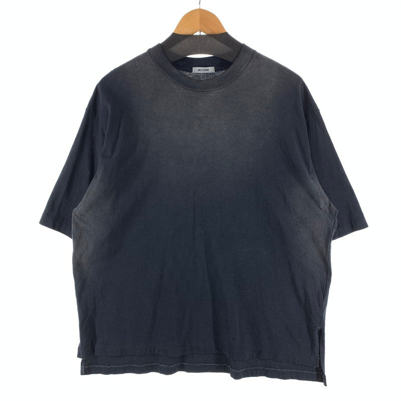 【中古品】【メンズ】 INTERIM 半袖Tシャツ カットソー ブランド 古着 140-260922-gm-18-fuzh サイズ：4 カラー：ブラック 万代Net店