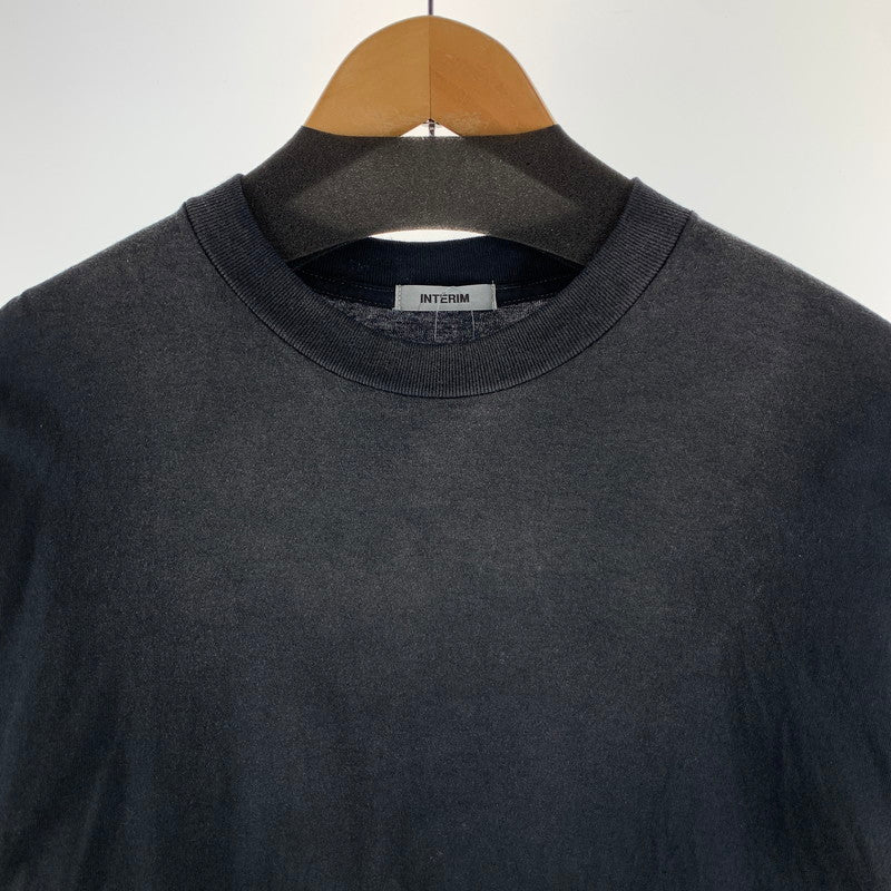 【中古品】【メンズ】 INTERIM 半袖Tシャツ カットソー ブランド 古着 140-260922-gm-18-fuzh サイズ：4 カラー：ブラック 万代Net店