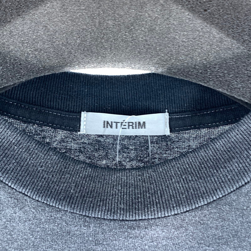 【中古品】【メンズ】 INTERIM 半袖Tシャツ カットソー ブランド 古着 140-260922-gm-18-fuzh サイズ：4 カラー：ブラック 万代Net店