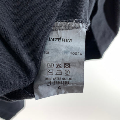 【中古品】【メンズ】 INTERIM 半袖Tシャツ カットソー ブランド 古着 140-260922-gm-18-fuzh サイズ：4 カラー：ブラック 万代Net店
