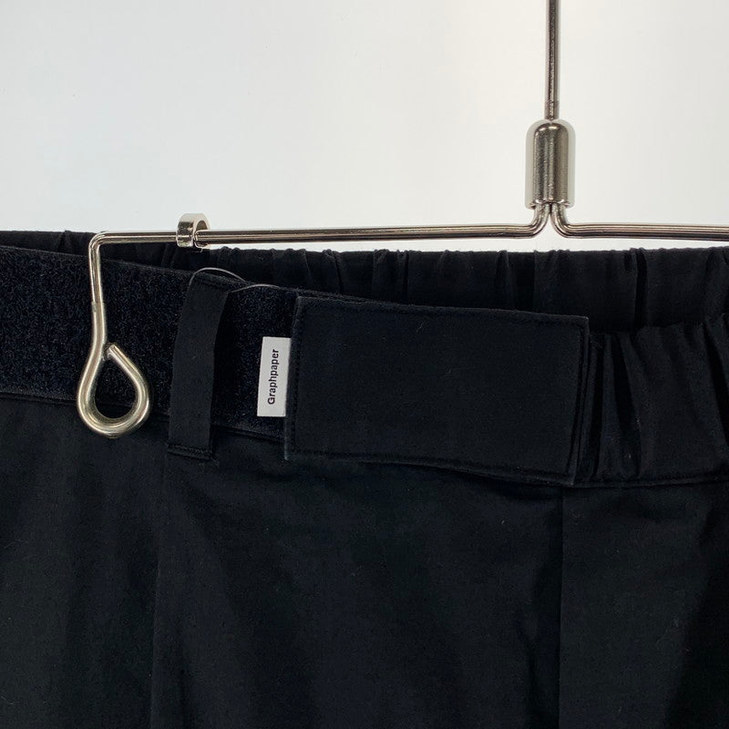 【中古品】【メンズ】 GRAPHPAPER GM241-40296B SOLOTEX TWILL WIDE CHEF SHORTS グラフペーパー ショートパンツ ボトムス ハーフパンツ 151-260922-gm-15-fuzh サイズ：O カラー：ブラック 万代Net店