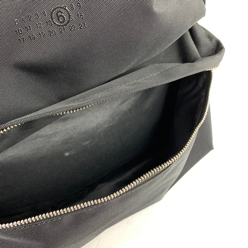 【中古品】【メンズ/レディース】 MM6 エムエムシックス ナンバリングロゴ バックパック リュック カバン 188-260913-nm-11-fuzh カラー：ブラック 万代Net店