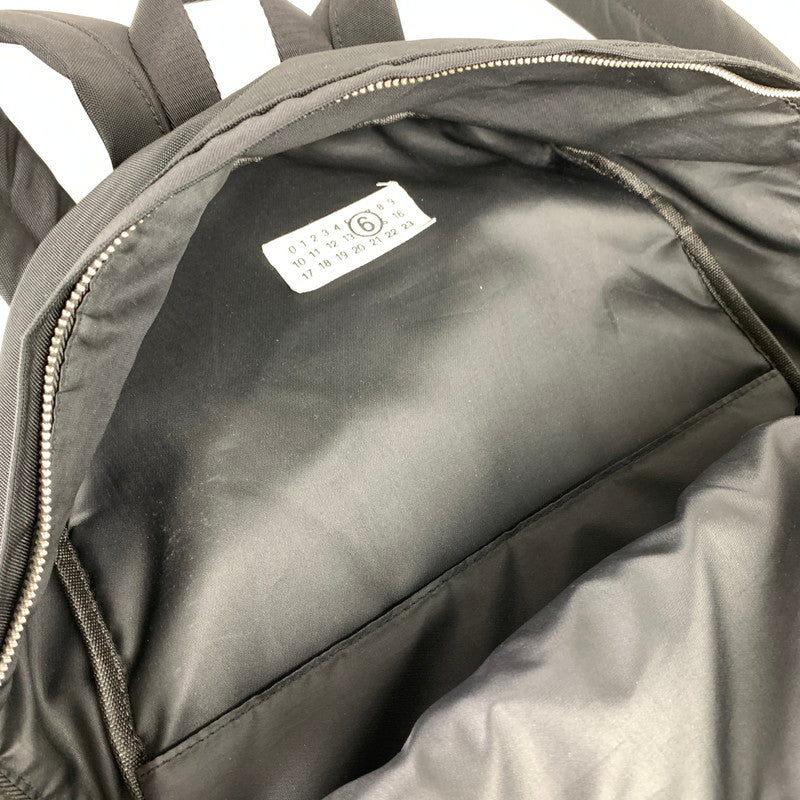 【中古品】【メンズ/レディース】 MM6 エムエムシックス ナンバリングロゴ バックパック リュック カバン 188-260913-nm-11-fuzh カラー：ブラック 万代Net店