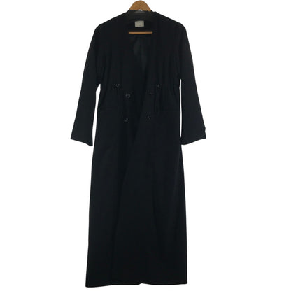 【中古品】【レディース】 JUEMI ジュエミ コート BLACK フリーサイズ アウター 上着 ロングコート ※左袖ボタン部ヨレあり 169-261018-io-05-fuzh サイズ：F カラー：ブラック 万代Net店