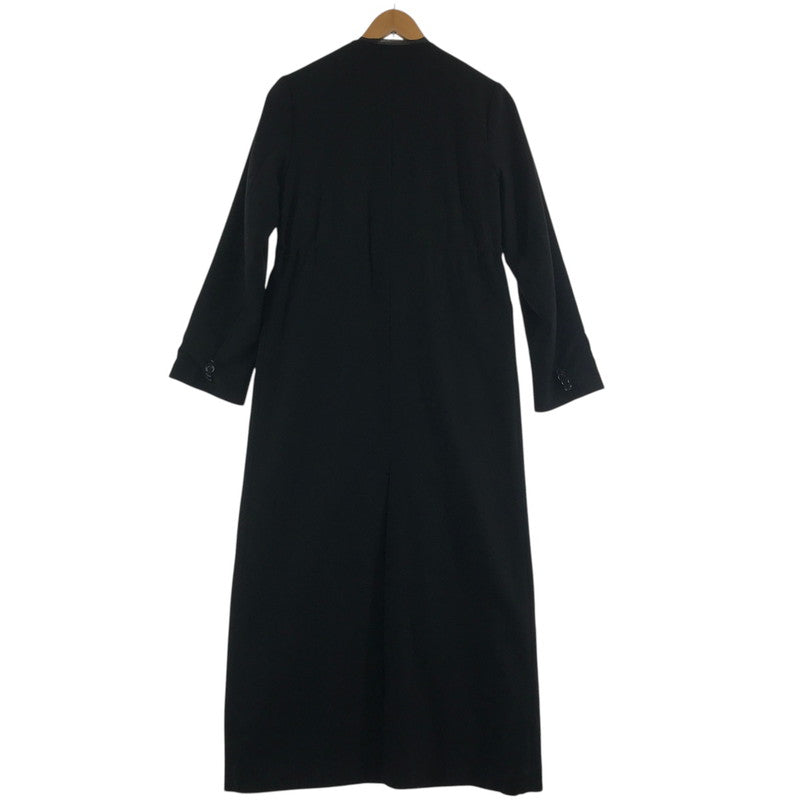 【中古品】【レディース】 JUEMI ジュエミ コート BLACK フリーサイズ アウター 上着 ロングコート ※左袖ボタン部ヨレあり 169-261018-io-05-fuzh サイズ：F カラー：ブラック 万代Net店