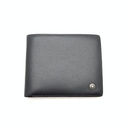【中古品】【メンズ】 MONT BLANC 二つ折り財布 財布 ウォレット 200-260809-hi-16-fuzh カラー：ブラック 万代Net店