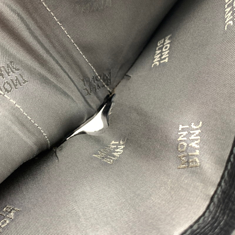 【中古品】【メンズ】 MONT BLANC 二つ折り財布 財布 ウォレット 200-260809-hi-16-fuzh カラー：ブラック 万代Net店