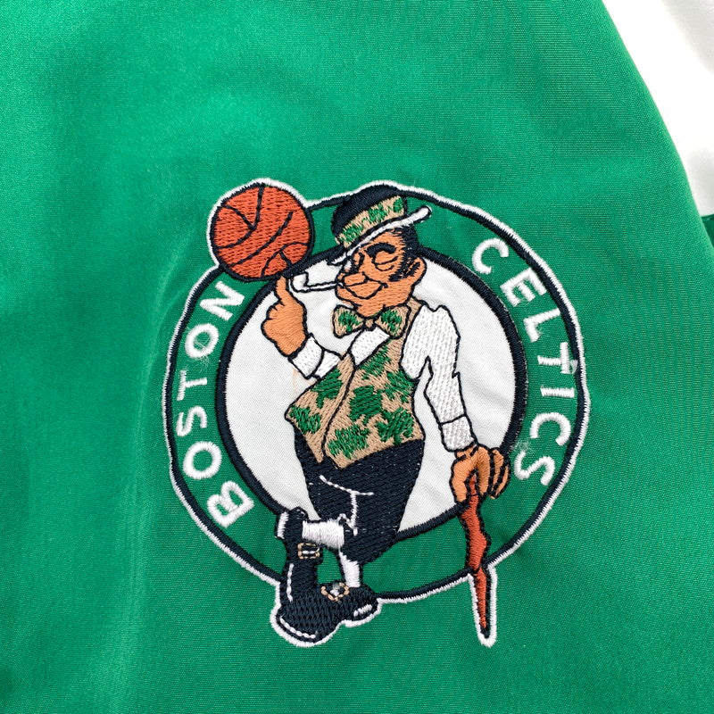 【中古品】【メンズ】 MAJESTIC×BOSTON CELTICS マジェスティック ブルゾン ジャンパー 上着 アウター グリーン SIZE:3XL ※汚れ・使用感あり 145-260912-io-20-fuzh 万代Net店