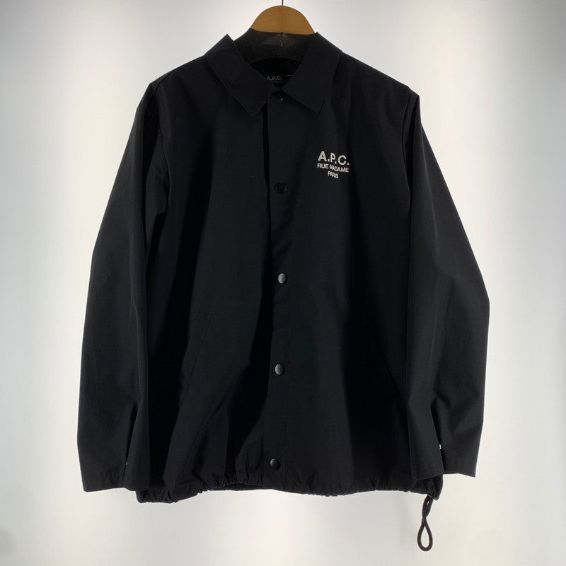 【中古品】【メンズ】 A.P.C. アーペーセー 2114213 RAYMOND BLOUSON レイモンド ブルゾン 上着 アウター BLACK SIZE:M ※白いスレあり 140-260912-io-19-fuzh カラー：ブラック 万代Net店