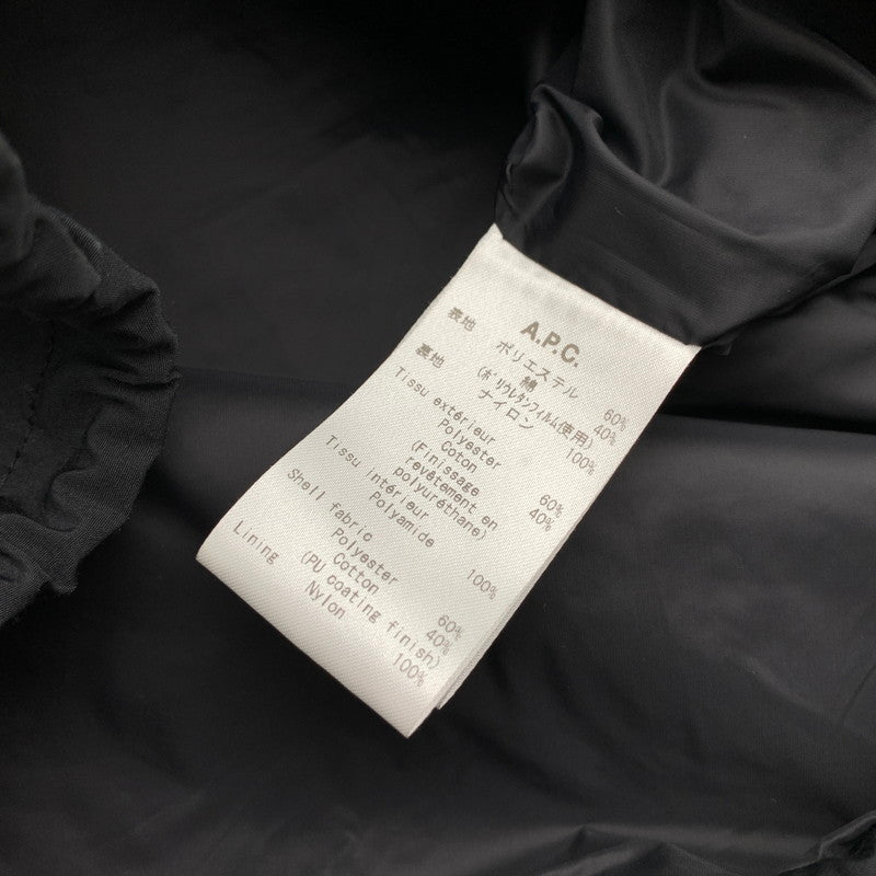 【中古品】【メンズ】 A.P.C. アーペーセー 2114213 RAYMOND BLOUSON レイモンド ブルゾン 上着 アウター BLACK SIZE:M ※白いスレあり 140-260912-io-19-fuzh カラー：ブラック 万代Net店