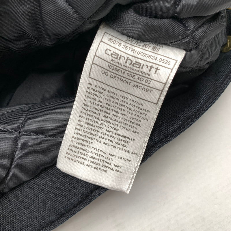 【中古品】【メンズ】 CARHARTT カーハート WIP OG DETROIT JACKET デトロイト ジャケット BLACK/SIZE:M/I035614 ※使用感有 145-260912-io-18-fuzh カラー：ブラック 万代Net店