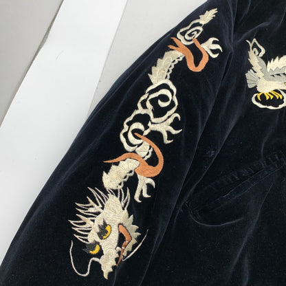 【中古品】【メンズ】 東洋ｴﾝﾀｰﾌﾟﾗｲｽﾞ M18224 SOUVENIR JACKET ジャケット BLACK.WINE/SIZE:L/REVERSIBLE リバーシブル ※スレ・ほつれ・毛玉・汚れ・使用感有 145-260912-io-16-fuzh 万代Net店