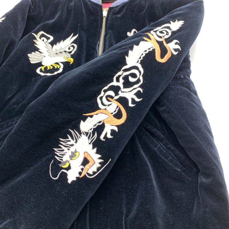 【中古品】【メンズ】 東洋ｴﾝﾀｰﾌﾟﾗｲｽﾞ M18224 SOUVENIR JACKET ジャケット BLACK.WINE/SIZE:L/REVERSIBLE リバーシブル ※スレ・ほつれ・毛玉・汚れ・使用感有 145-260912-io-16-fuzh 万代Net店