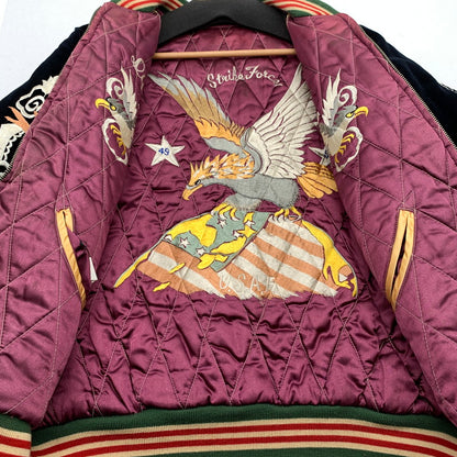 【中古品】【メンズ】 東洋ｴﾝﾀｰﾌﾟﾗｲｽﾞ M18224 SOUVENIR JACKET ジャケット BLACK.WINE/SIZE:L/REVERSIBLE リバーシブル ※スレ・ほつれ・毛玉・汚れ・使用感有 145-260912-io-16-fuzh 万代Net店