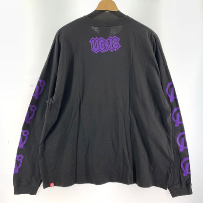 【中古品】【メンズ】 PUNK DRUNKERS パンクドランカーズ 長袖Tシャツ CHARCOAL/SIZE:L/袖紫ロゴ 142-260917-io-22-fuzh カラー：チャコール 万代Net店