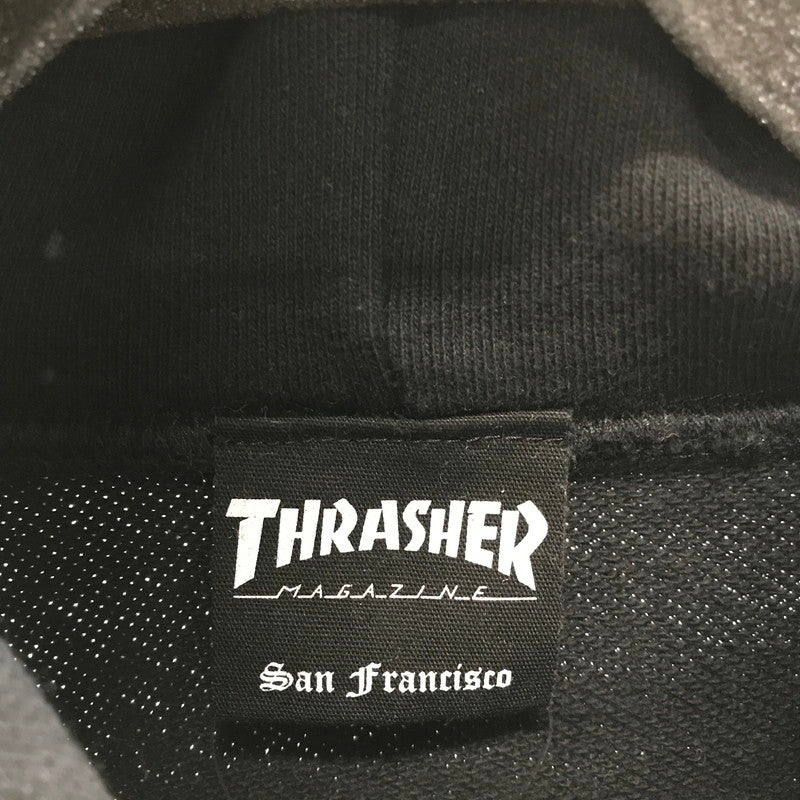 【中古品】【メンズ】 THRASHER スラッシャー×PEANUTS ピーナッツ パーカー チャーリーブラウン カラーBLACK SIZE:XL 142-260825-vt-01-fuzh 万代Net店