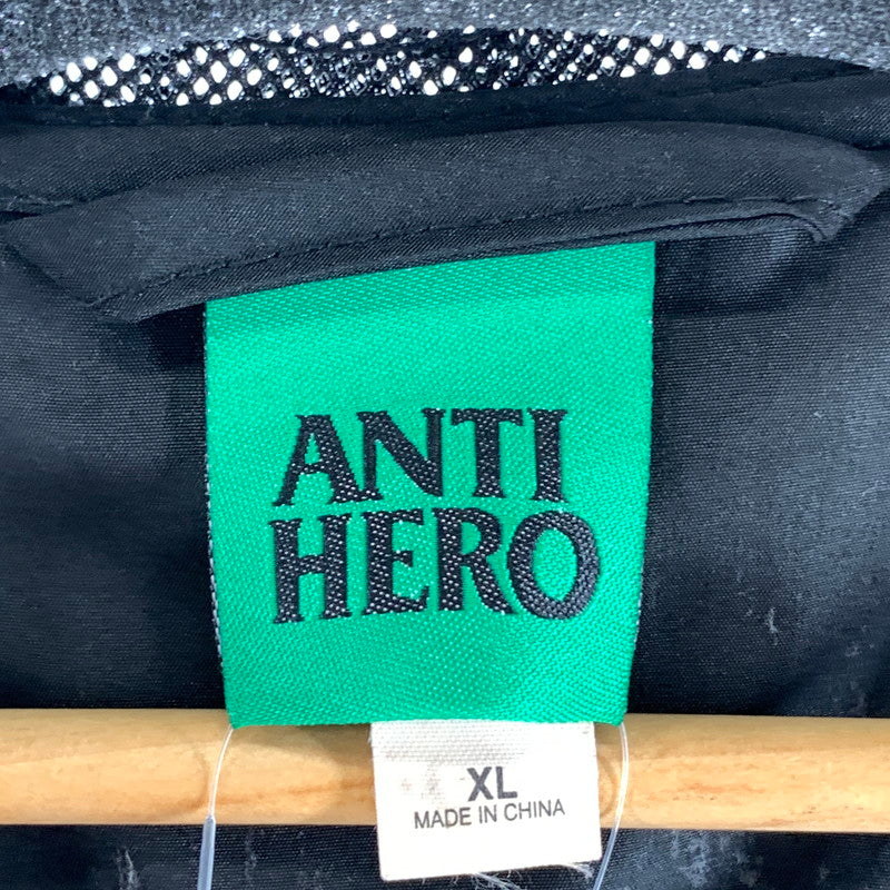 【中古品】【メンズ】 ANTI HERO ナイロンジャケット アウター ブルゾン ブランド 古着 142-260921-gm-15-fuzh サイズ：XL カラー：ブラック 万代Net店