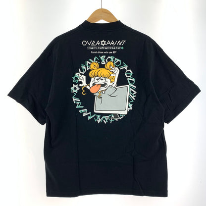 【中古品】【メンズ】 OVER PRINT オーバープリント FUCK BOT SS TEE Tシャツ BLACK SIZE:L 142-260917-io-21-fuzh カラー：ブラック 万代Net店