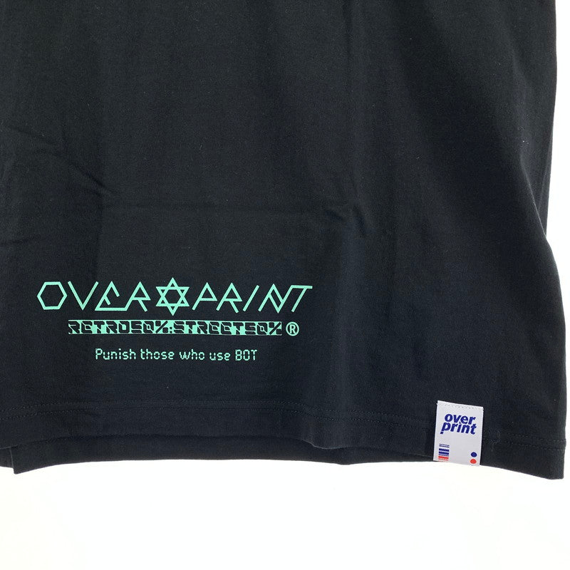 【中古品】【メンズ】 OVER PRINT オーバープリント FUCK BOT SS TEE Tシャツ BLACK SIZE:L 142-260917-io-21-fuzh カラー：ブラック 万代Net店