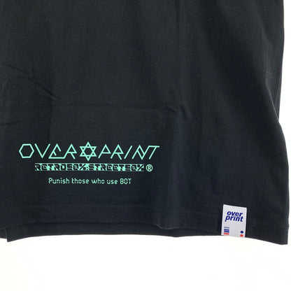 【中古品】【メンズ】 OVER PRINT オーバープリント FUCK BOT SS TEE Tシャツ BLACK SIZE:L 142-260917-io-21-fuzh カラー：ブラック 万代Net店