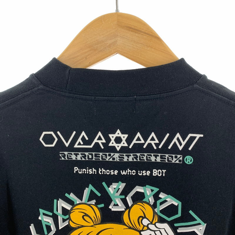 【中古品】【メンズ】 OVER PRINT オーバープリント FUCK BOT SS TEE Tシャツ BLACK SIZE:L 142-260917-io-21-fuzh カラー：ブラック 万代Net店