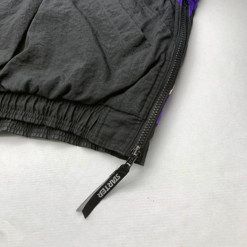 【中古品】【メンズ】 STARTER JAZZ アノラック パーカー BLACK.PURPLE/SIZE:XL/90年代 ※汚れ・使用感有 145-260912-io-25-fuzh 万代Net店