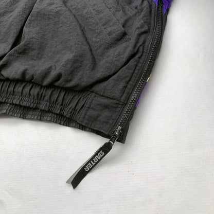 【中古品】【メンズ】 STARTER JAZZ アノラック パーカー BLACK.PURPLE/SIZE:XL/90年代 ※汚れ・使用感有 145-260912-io-25-fuzh 万代Net店