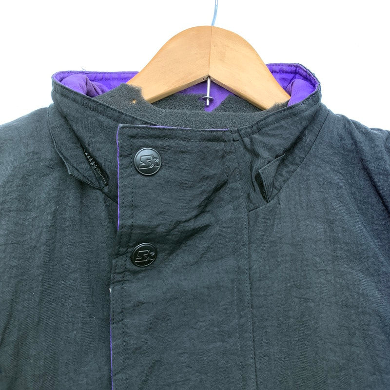 【中古品】【メンズ】 STARTER JAZZ アノラック パーカー BLACK.PURPLE/SIZE:XL/90年代 ※汚れ・使用感有 145-260912-io-25-fuzh 万代Net店