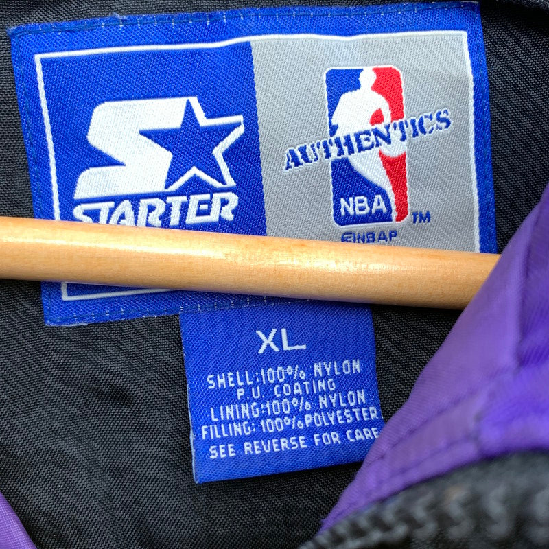 【中古品】【メンズ】 STARTER JAZZ アノラック パーカー BLACK.PURPLE/SIZE:XL/90年代 ※汚れ・使用感有 145-260912-io-25-fuzh 万代Net店