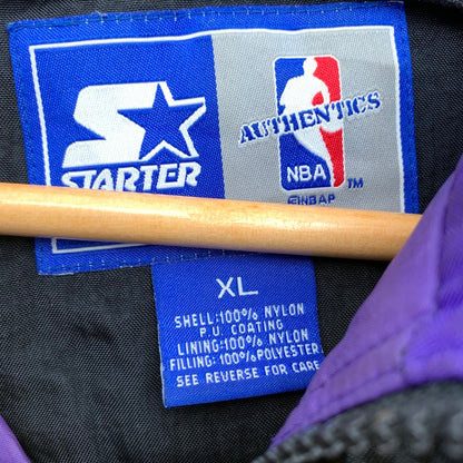 【中古品】【メンズ】 STARTER JAZZ アノラック パーカー BLACK.PURPLE/SIZE:XL/90年代 ※汚れ・使用感有 145-260912-io-25-fuzh 万代Net店