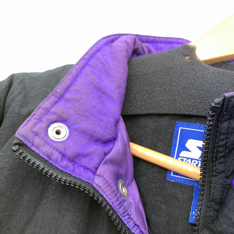 【中古品】【メンズ】 STARTER JAZZ アノラック パーカー BLACK.PURPLE/SIZE:XL/90年代 ※汚れ・使用感有 145-260912-io-25-fuzh 万代Net店