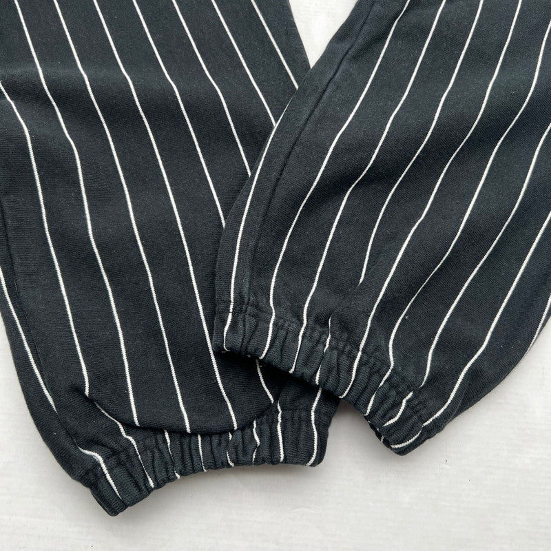 【中古品】【メンズ】 ATMOS アトモス MAT22-S009LP OLD ENGLISH SWEAT PANT STRIPE スウェットパンツ ストライプ BLACK SIZE:M ※内タグ表示消え・使用感有 153-260912-io-34-fuzh カラー：ブラック 万代Net店