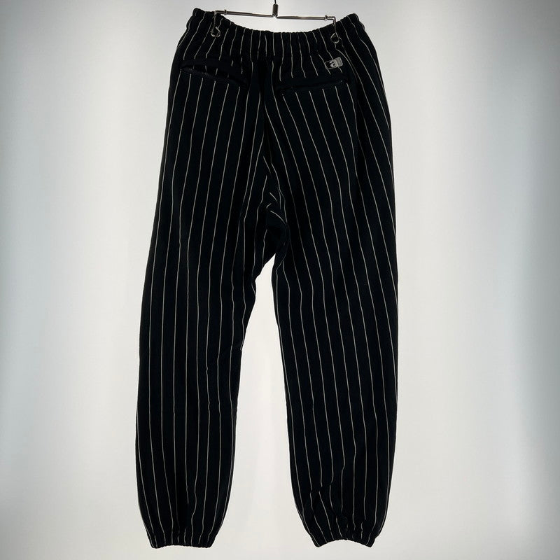 【中古品】【メンズ】 ATMOS アトモス MAT22-S009LP OLD ENGLISH SWEAT PANT STRIPE スウェットパンツ ストライプ BLACK SIZE:M ※内タグ表示消え・使用感有 153-260912-io-34-fuzh カラー：ブラック 万代Net店