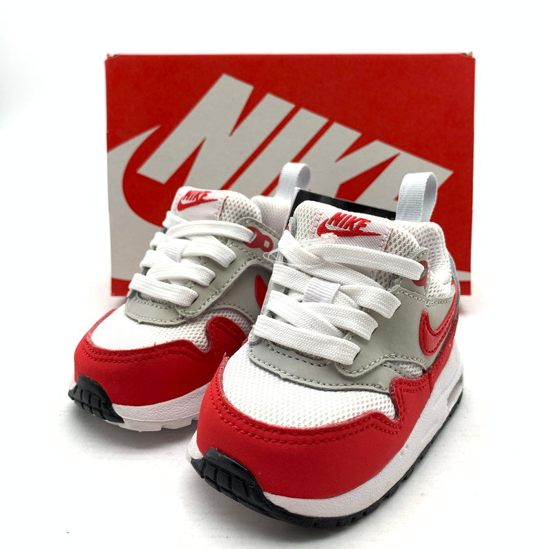 【中古美品】【キッズ】 NIKE ナイキ DZ3309-003 AIR MAX 1 EZ エアマックス 1 スニーカー 173-260923-gm-40-fuzh サイズ：9cm カラー：グレー レッド 万代Net店